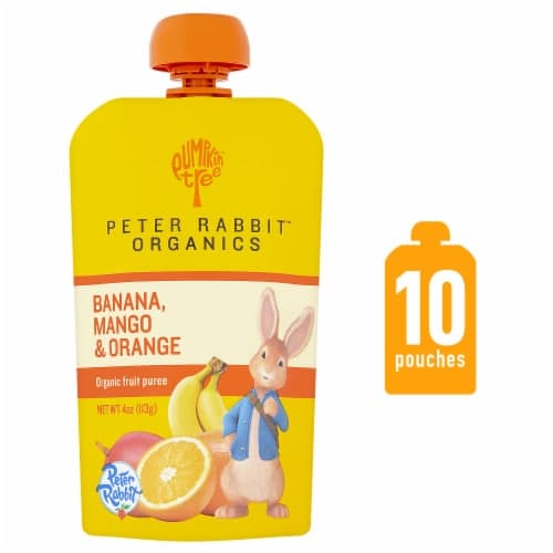 Peter Rabbit Organics Banana Mango & Orange Puree Baby Food Pouches