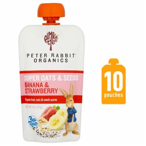Peter Rabbit Organics Super Oats & Seeds Banana & Strawberry Baby Food