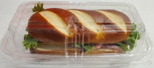 Fresh Kitchen Roast Beef And Cheddar Pretzel Roll