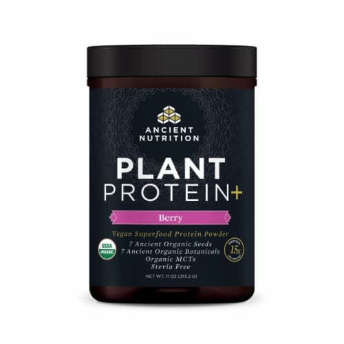 Ancient Nutrition Plant Protein+ Berry Vegan Superfood Protein Powder