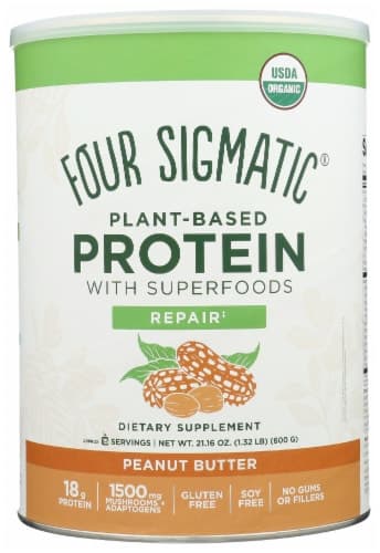 Four Sigmatic Plant-Based Protein With Superfoods Peanut Butter