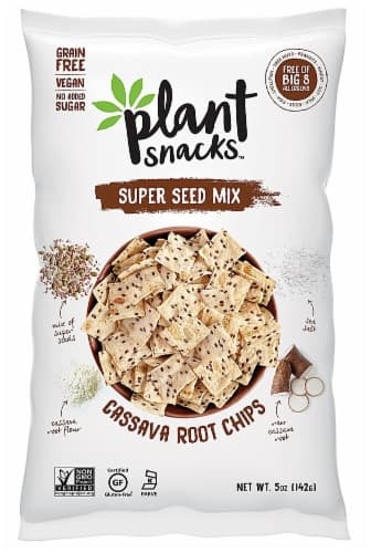 Plant Snacks Super Seed Mix Cassava Root Chips