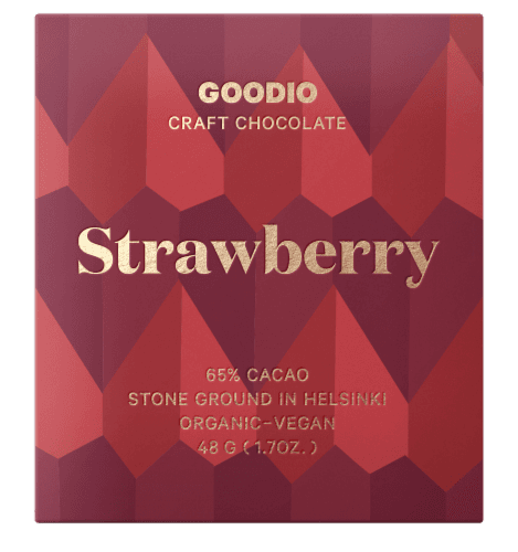 Goodio Organic Strawberry Chocolate Valentine Candy