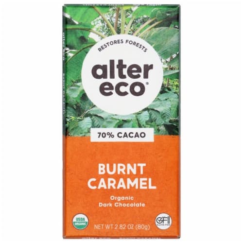 Alter Eco Organic Dark Salted Burnt Caramel Chocolate Bar