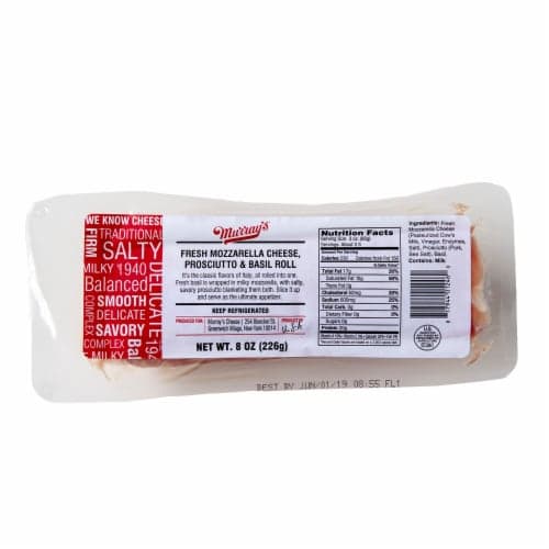 Murray'S Fresh Mozzarella Cheese Prosciutto & Basil Roll