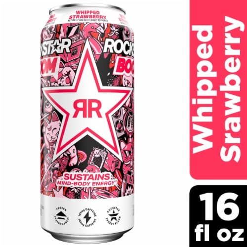 Rockstar Boom Strawberry Energy Drink
