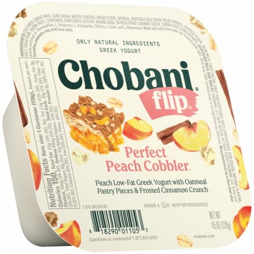 Is it Added Sugar Free? Chobani Flip Perfect Peach Cobbler