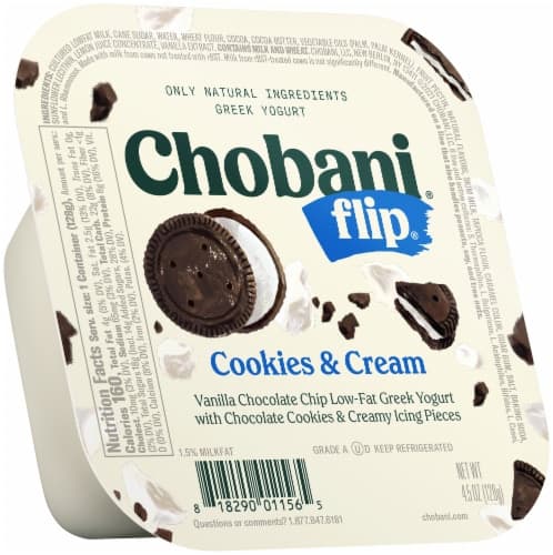 Is it Low FODMAP? Chobani Flip Cookies & Cream