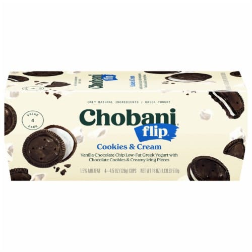 Is it Added Sugar Free? Chobani Flip Yogurt Greek Low Fat Cookies & Cream