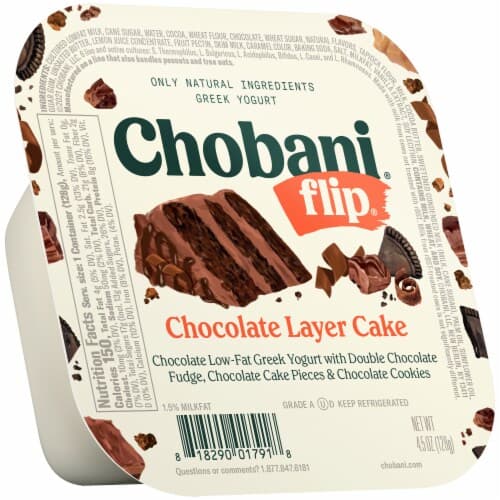 Is it Lactose Free? Chobani Flip Low-fat Greek Yogurt Chocolate Layer Cake