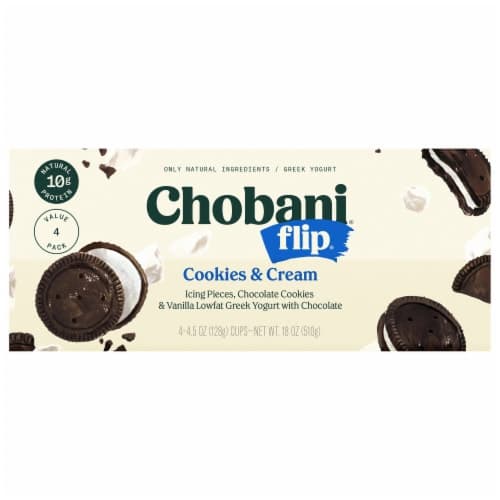Is it Low FODMAP? Chobani Flip Low-fat Cookies & Cream Greek Yogurt