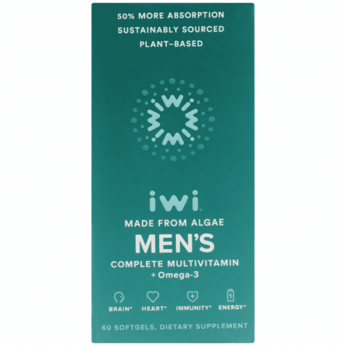 Iwi Algae-Based Men'S Complete Multivitamin + Omega
