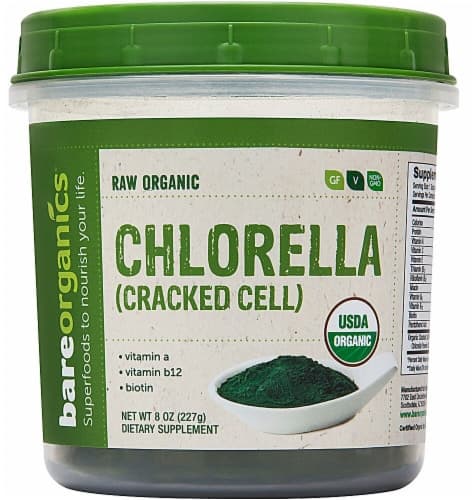 Bareorganics  Chlorella - Cracked Cell - Powder Raw