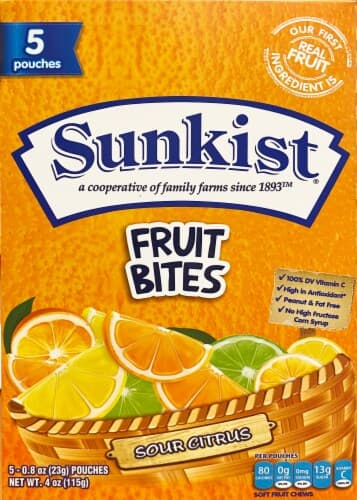Sunkist Sour Citrus Fruit Bites