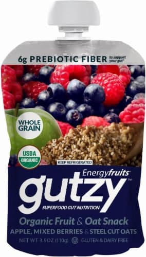 Gutzy Organic Apple Mixed Berries & Steel Cut Oats
