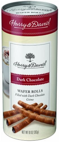 Harry & David Dark Chocolate Wafer Rolls