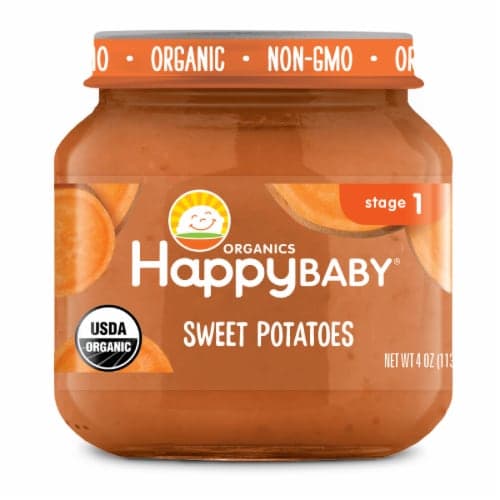 Happy Baby Organics Cleary Crafted Stage 1 Sweet Potatoes