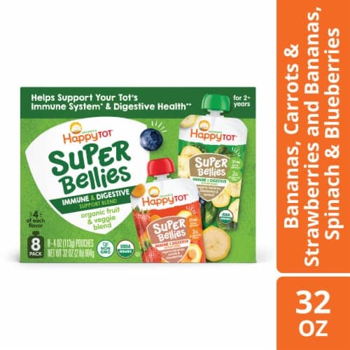 Happy Tot Organics Super Bellies Baby Food Pouch Variety