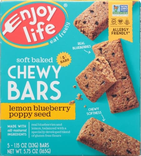 Enjoy Life Gluten-Free Lemon Blueberry Poppyseed Soft Baked Chewy Bars