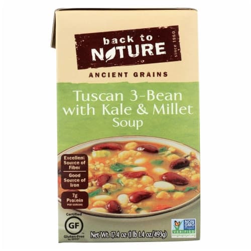 Back To Nature, Soup Tuscan 3Bean Kale, (Pack Of 