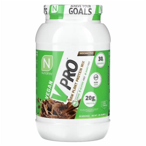 Nutrakey Vpro Mochaccino Flavored Raw Plant Protein Blend