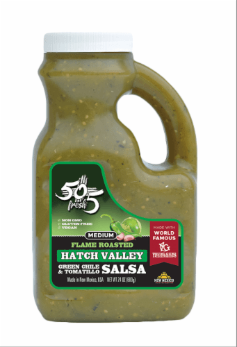 Young Guns Hatch Valley Medium Green Chile & Tomatillo Salsa Jug