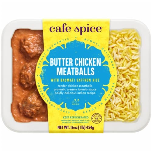 Cafe Spice Butter Chicken Meatballs With Basmati Saffron Rice