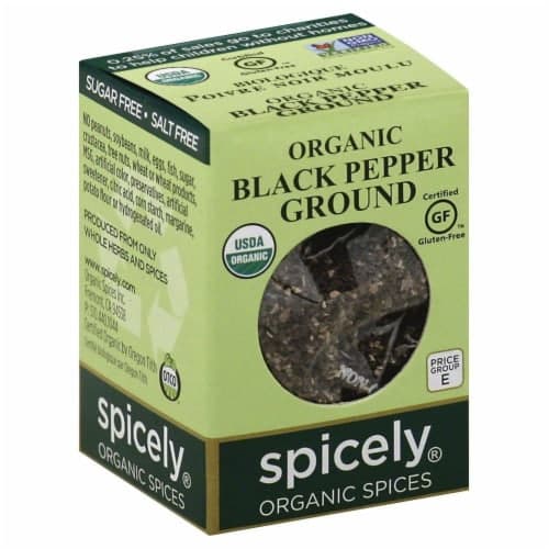 Spicely Organic Ground Black Pepper