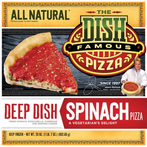 The Dish Spinach Deep Dish Crust Fozen Pizza