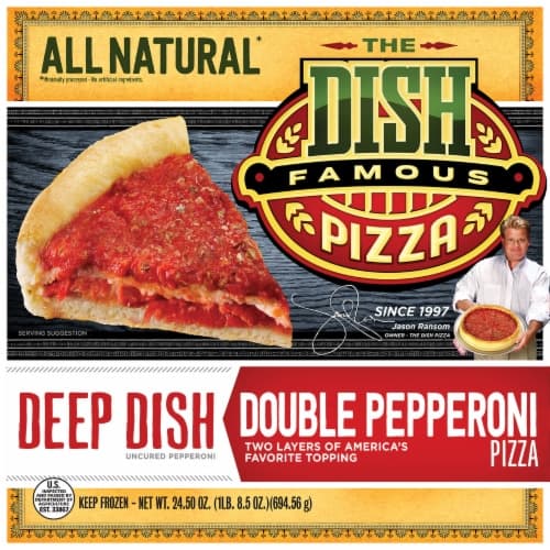 The Dish Double Pepperoni Deep Dish Crust  Pizza