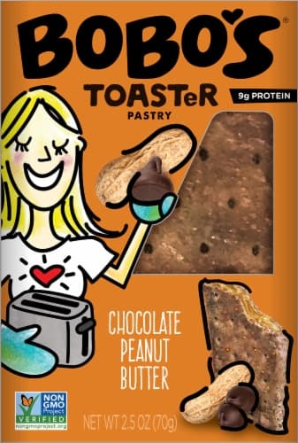 Bobo'S Chocolate Peanut Butter Toaster Pastries