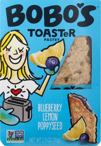 Bobo'S Blueberry Lemon Poppyseed Toaster Pastries