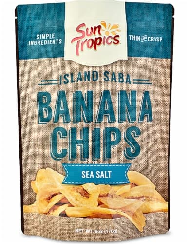 Sun Tropics  Island Saba Banana Chips   Sea Salt