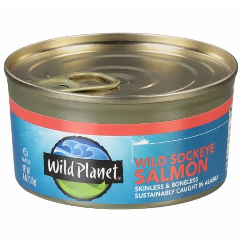 Wild Planet Salmon Sockeye Wild Boneless & Skinless