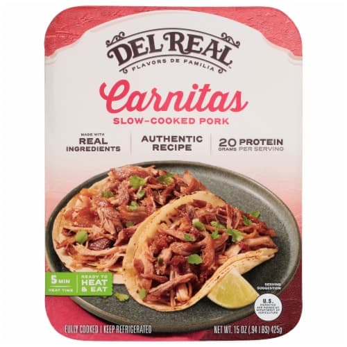 Del Real Foods Pork Slow Cooked Carnitas