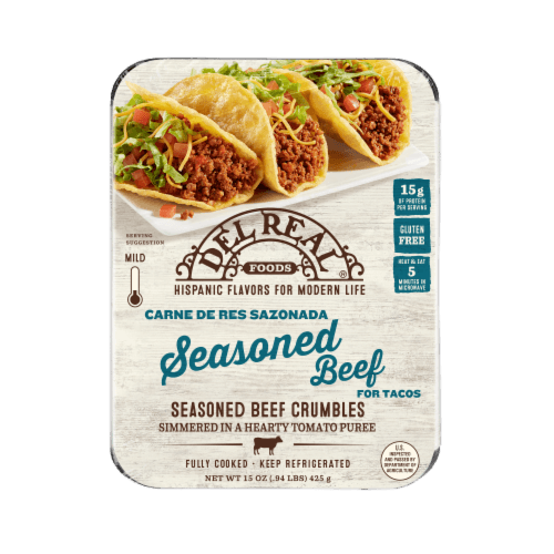Del Real Foods Taco Meat Seasoned Beef