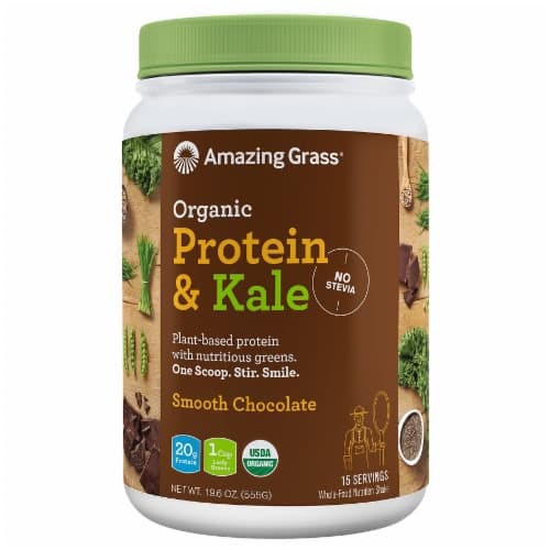 Amazing Grass Organic Smooth Chocolate Protein & Kale Powder