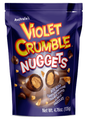 Violet Crumble Nuggets Candy Bag