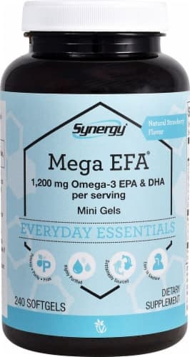 Vitacost Synergy Mega Efa Omega 3 Epa & Dha Natural Strawberry Mini Softgels