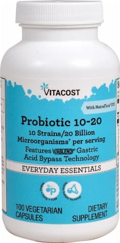 Vitacost Probiotic 10-20 Vegetarian Capsules