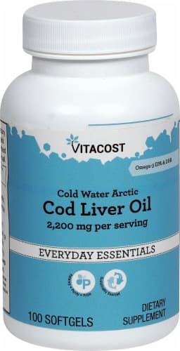 Vitacost Cold Water Arctic Cod Liver Oil Softgels