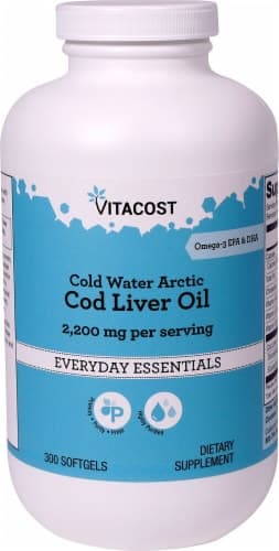 Vitacost Cold Water Arctic Cod Liver Oil Dietary Supplement