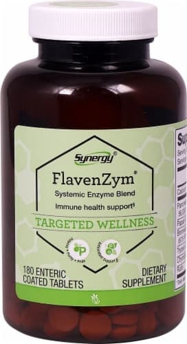 Vitacost Synergy Flavenzym Systemic Enzyme Blend Enteric Coated