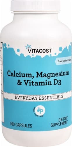 Vitacost Calcium Magnesium & Vitamin D3 Everyday Essentials Capsules