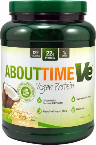 About Time  Vegan Protein   Natural Vanilla