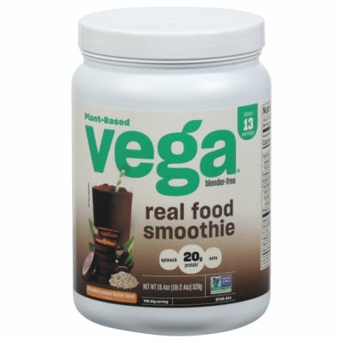 Vega Real Food Smoothie Chocolate Peanut Butter Blast Protein Powder