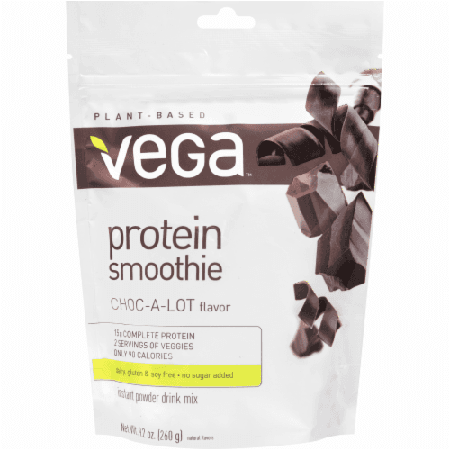 Vega Protein Smoothie Plant-Based Choc-A-Lot Instant Powder Drink Mix