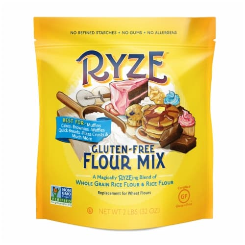 Ryze Whole Grain Rice Flour And Rice Flour Gluten-Free Flour Mix