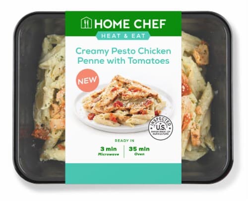 Home Chef Heat And Eat Creamy Pesto Chicken Penne With Tomatoes