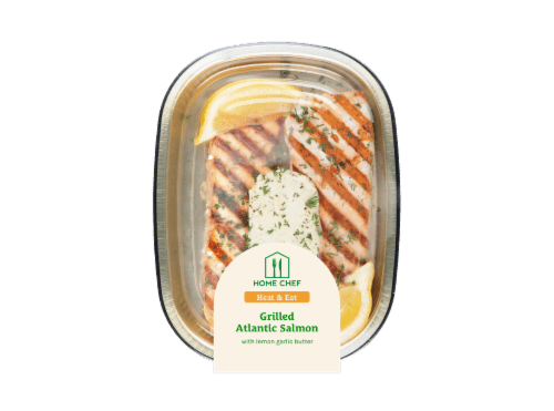 Home Chef Heat & Eat Grilled Atlantic Salmon With Lemon Garlic Butter